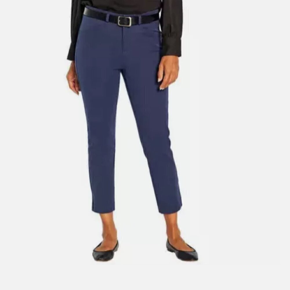Banana Republic Women's Slim Straight Cropped Pant Isola Nights Navy Size 10